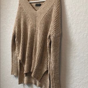 Tan textured sweater